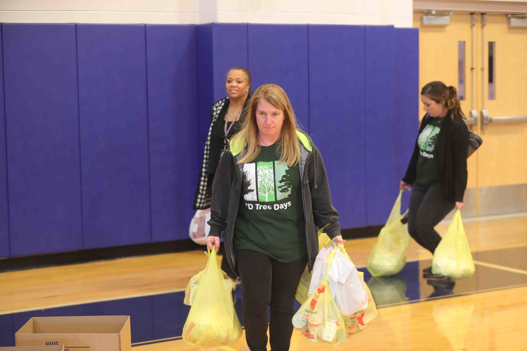 Pennsylvania Avenue School held a Thanksgiving Turkey Basket donation event for school families